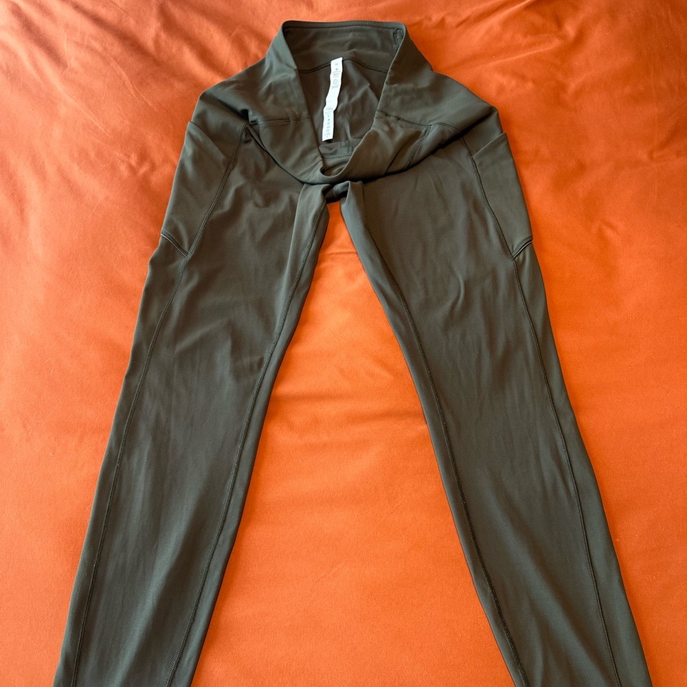 Lululemon Athletica Leggings (Green) with Pockets